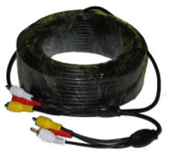 65ft plug and play CCTV cable - black