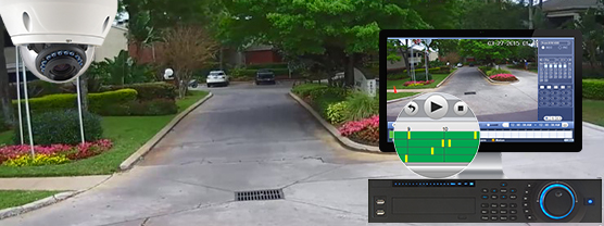 Easy to View Local Recording & Playback on Surveillance DVRs and NVRs