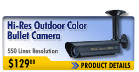 Hi-Res Outdoor Color Bullet Camera